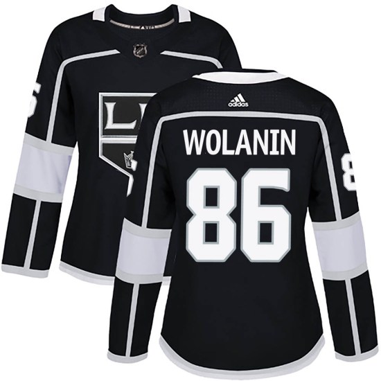 Christian Wolanin Los Angeles Kings Women's Authentic Home Adidas Jersey - Black