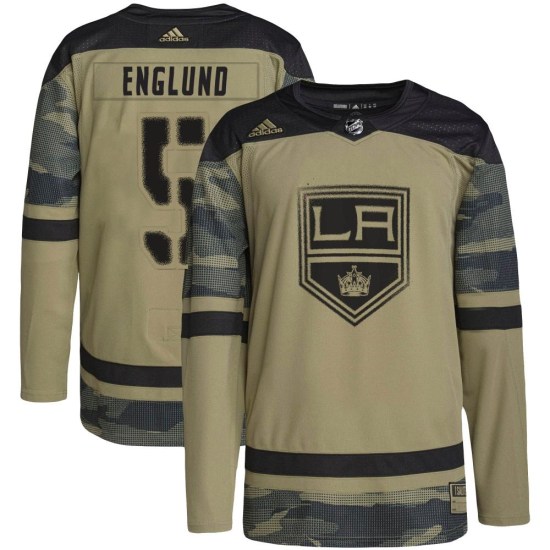 Andreas Englund Los Angeles Kings Youth Authentic Military Appreciation Practice Adidas Jersey - Camo