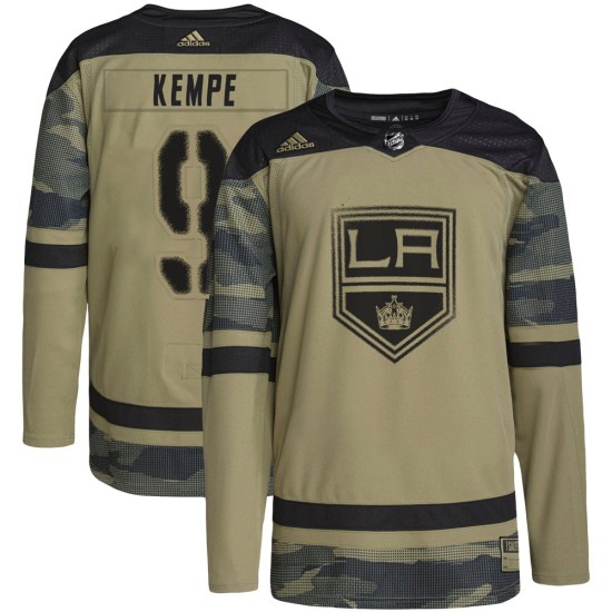 Adrian Kempe Los Angeles Kings Youth Authentic Military Appreciation Practice Adidas Jersey - Camo