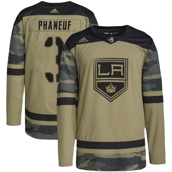 Dion Phaneuf Los Angeles Kings Youth Authentic Military Appreciation Practice Adidas Jersey - Camo