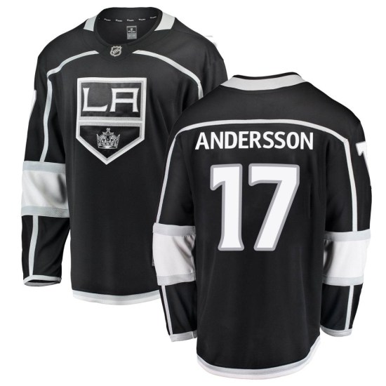 Lias Andersson Los Angeles Kings Youth Breakaway Home Fanatics Branded Jersey - Black