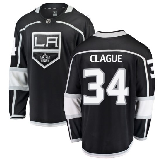 Kale Clague Los Angeles Kings Youth Breakaway Home Fanatics Branded Jersey - Black