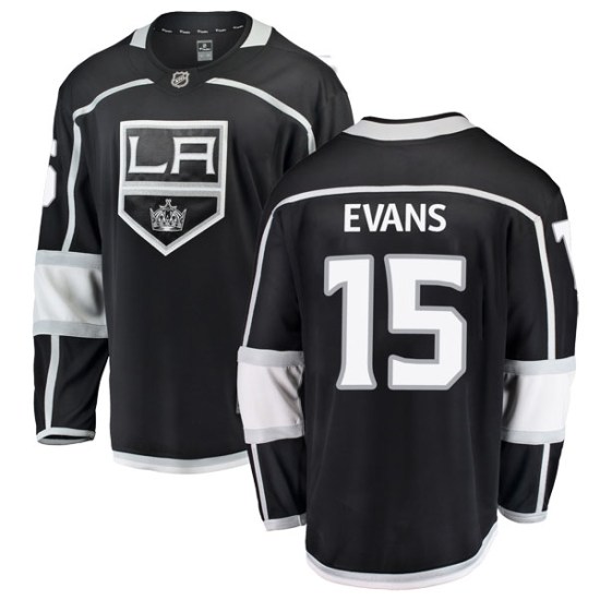 Daryl Evans Los Angeles Kings Youth Breakaway Home Fanatics Branded Jersey - Black