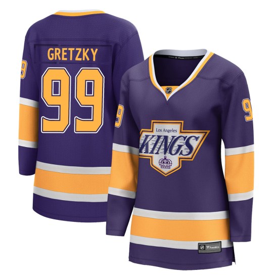 Wayne Gretzky Los Angeles Kings Women's Breakaway 2020/21 Special Edition Fanatics Branded Jersey - Purple