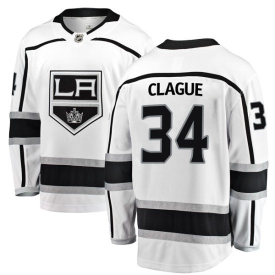 Kale Clague Los Angeles Kings Youth Breakaway Away Fanatics Branded Jersey - White