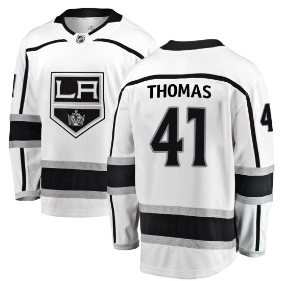 Akil Thomas Los Angeles Kings Youth Breakaway Away Fanatics Branded Jersey - White