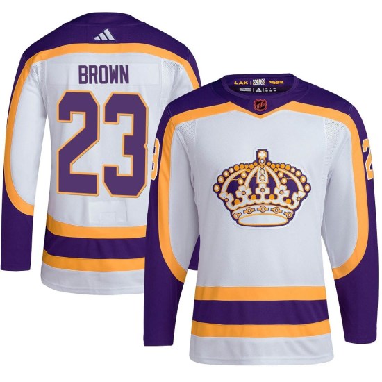 Dustin Brown Los Angeles Kings Authentic Reverse Retro 2.0 Adidas Jersey - White