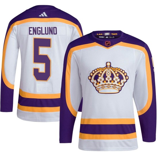 Andreas Englund Los Angeles Kings Authentic Reverse Retro 2.0 Adidas Jersey - White