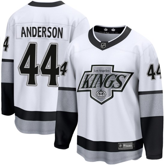 Mikey Anderson Los Angeles Kings Youth Premier Breakaway Alternate Fanatics Branded Jersey - White