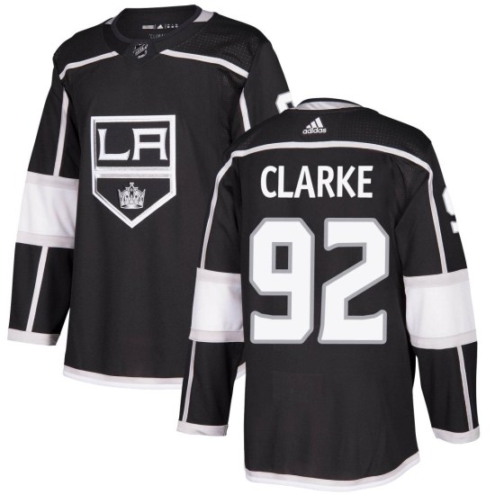 Brandt Clarke Los Angeles Kings Youth Authentic Home Adidas Jersey - Black