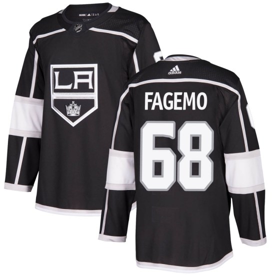 Samuel Fagemo Los Angeles Kings Youth Authentic Home Adidas Jersey - Black