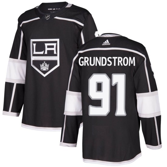 Carl Grundstrom Los Angeles Kings Youth Authentic Home Adidas Jersey - Black