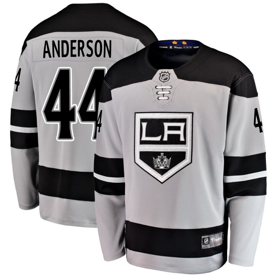 Mikey Anderson Los Angeles Kings Youth Breakaway Alternate Fanatics Branded Jersey - Gray
