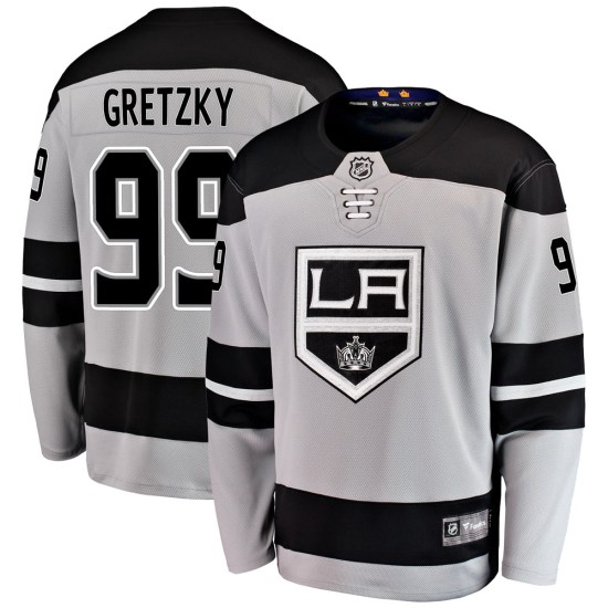 Wayne Gretzky Los Angeles Kings Youth Breakaway Alternate Fanatics Branded Jersey - Gray