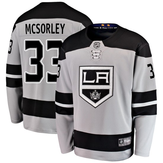 Marty Mcsorley Los Angeles Kings Youth Breakaway Alternate Fanatics Branded Jersey - Gray