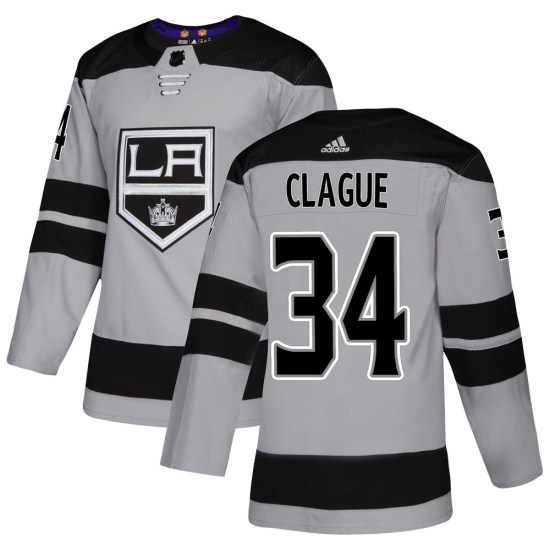 Kale Clague Los Angeles Kings Youth Authentic Alternate Adidas Jersey - Gray