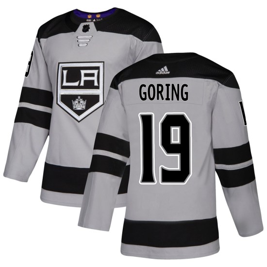 Butch Goring Los Angeles Kings Youth Authentic Alternate Adidas Jersey - Gray