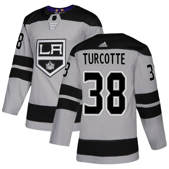 Alex Turcotte Los Angeles Kings Youth Authentic Alternate Adidas Jersey - Gray