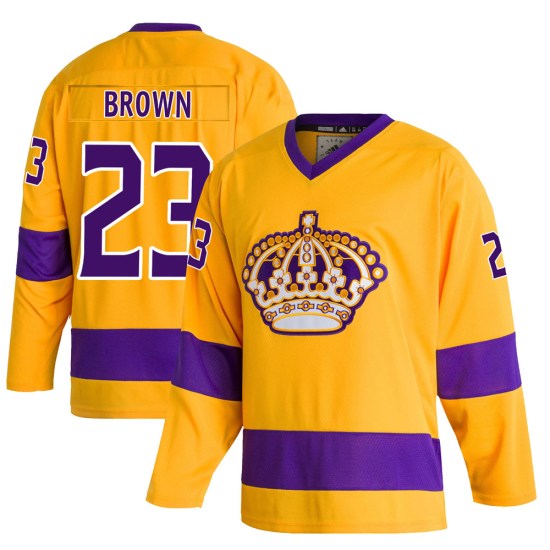 Dustin Brown Los Angeles Kings Youth Authentic Classics Adidas Jersey - Gold