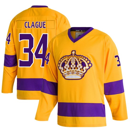 Kale Clague Los Angeles Kings Youth Authentic Classics Adidas Jersey - Gold