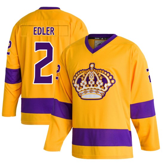 Alexander Edler Los Angeles Kings Youth Authentic Classics Adidas Jersey - Gold