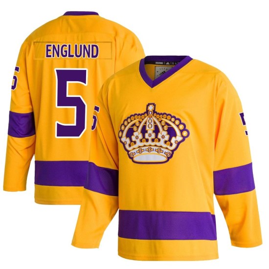 Andreas Englund Los Angeles Kings Youth Authentic Classics Adidas Jersey - Gold