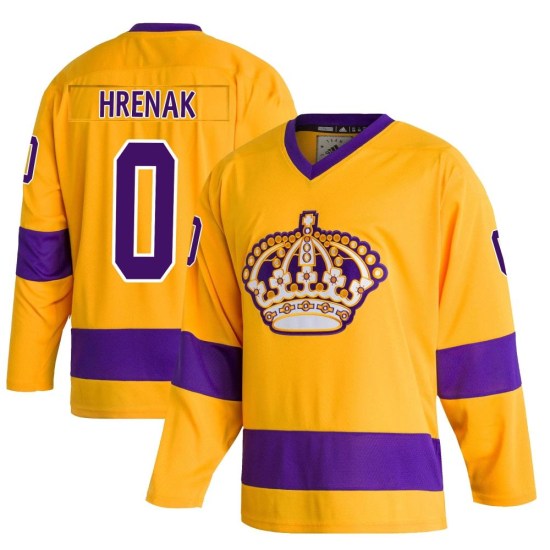 David Hrenak Los Angeles Kings Youth Authentic Classics Adidas Jersey - Gold