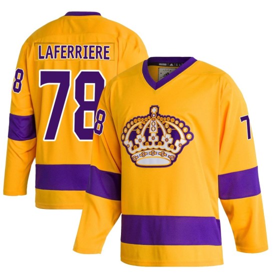 Alex Laferriere Los Angeles Kings Youth Authentic Classics Adidas Jersey - Gold
