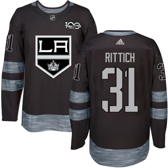 David Rittich Los Angeles Kings Authentic 1917-2017 100th Anniversary Jersey - Black