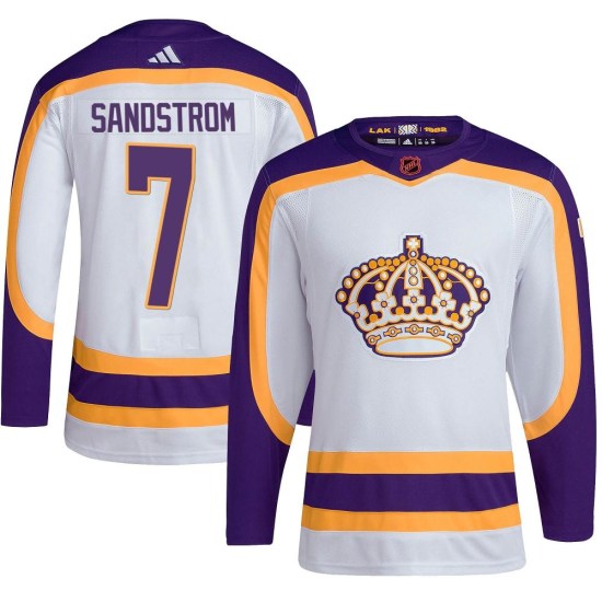 Tomas Sandstrom Los Angeles Kings Youth Authentic Reverse Retro 2.0 Adidas Jersey - White