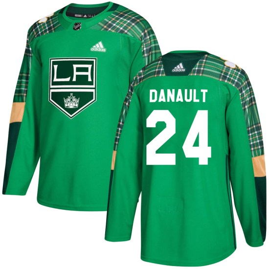 Phillip Danault Los Angeles Kings Youth Authentic St. Patrick's Day Practice Adidas Jersey - Green