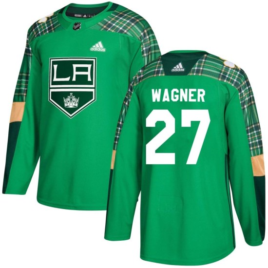 Austin Wagner Los Angeles Kings Youth Authentic St. Patrick's Day Practice Adidas Jersey - Green
