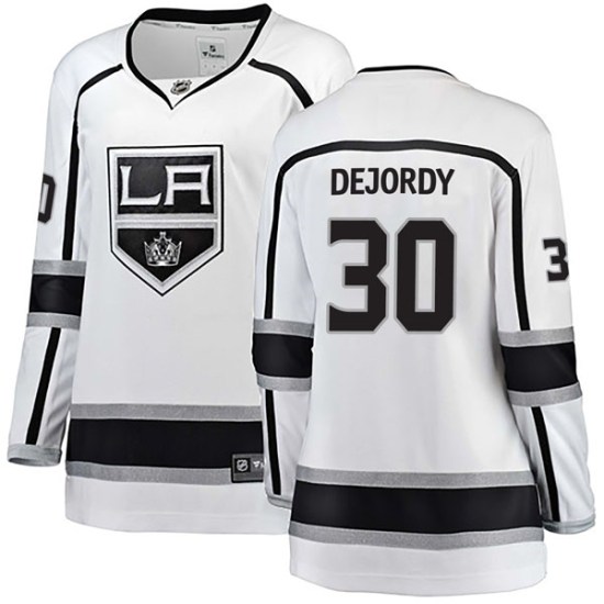 Denis Dejordy Los Angeles Kings Women's Breakaway Away Fanatics Branded Jersey - White