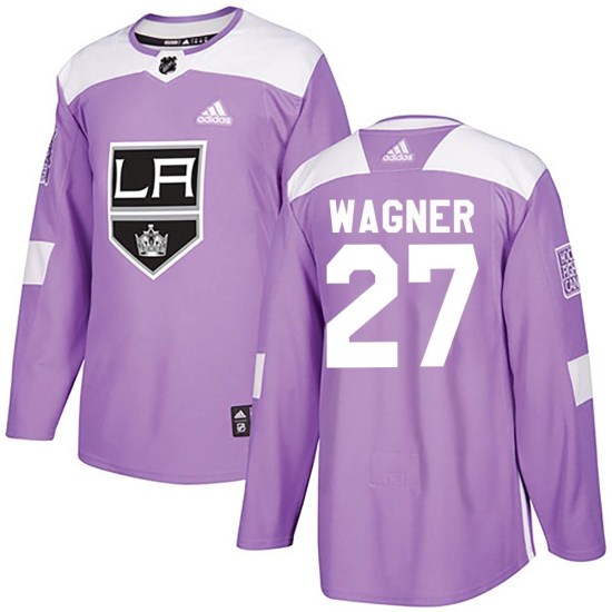 Austin Wagner Los Angeles Kings Authentic Fights Cancer Practice Adidas Jersey - Purple