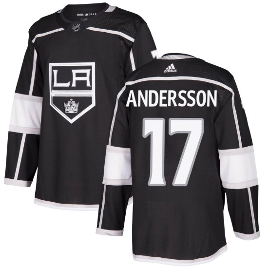 Lias Andersson Los Angeles Kings Authentic Home Adidas Jersey - Black