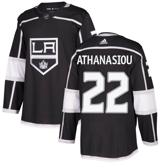 Andreas Athanasiou Los Angeles Kings Authentic Home Adidas Jersey - Black