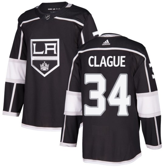 Kale Clague Los Angeles Kings Authentic Home Adidas Jersey - Black