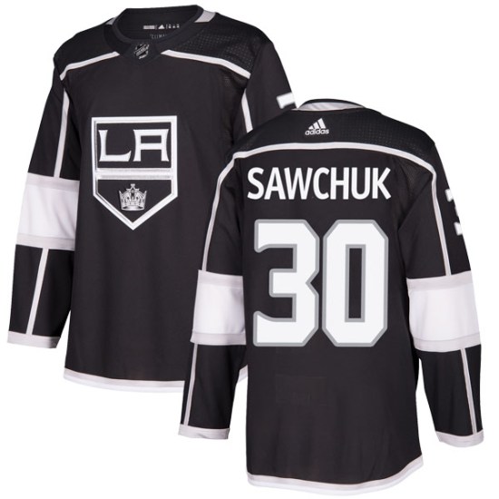 Terry Sawchuk Los Angeles Kings Authentic Home Adidas Jersey - Black