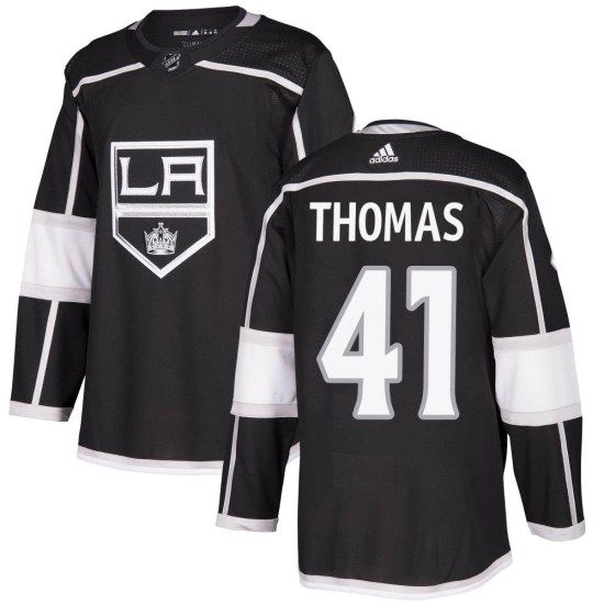 Akil Thomas Los Angeles Kings Authentic Home Adidas Jersey - Black