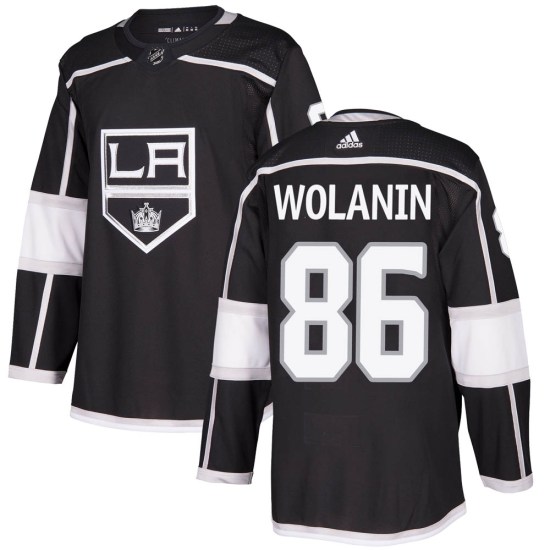 Christian Wolanin Los Angeles Kings Authentic Home Adidas Jersey - Black
