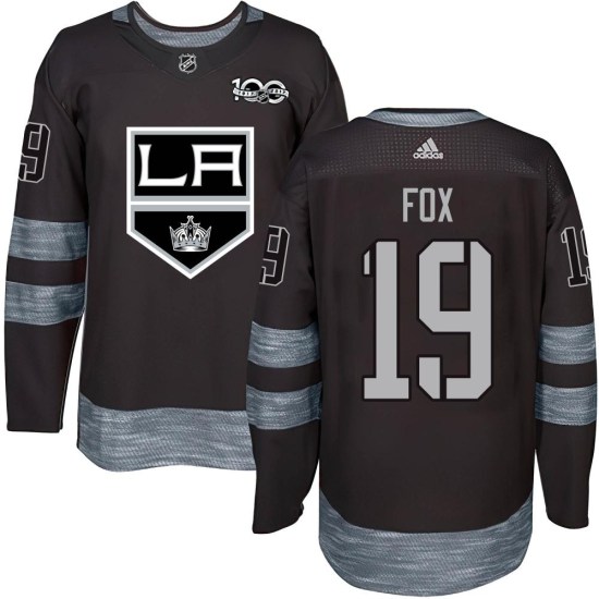 Jim Fox Los Angeles Kings Youth Authentic 1917-2017 100th Anniversary Jersey - Black