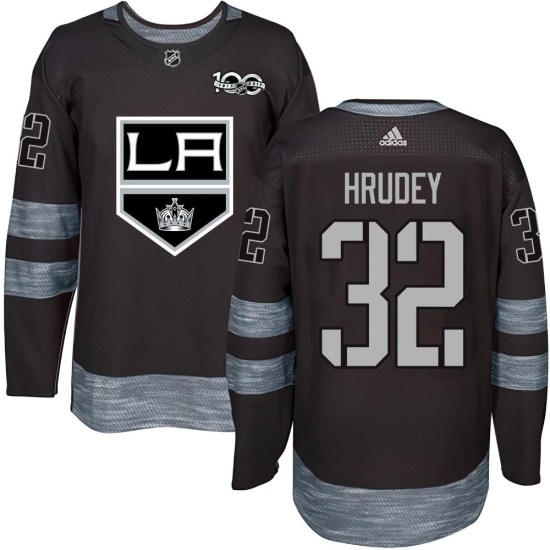 Kelly Hrudey Los Angeles Kings Youth Authentic 1917-2017 100th Anniversary Jersey - Black