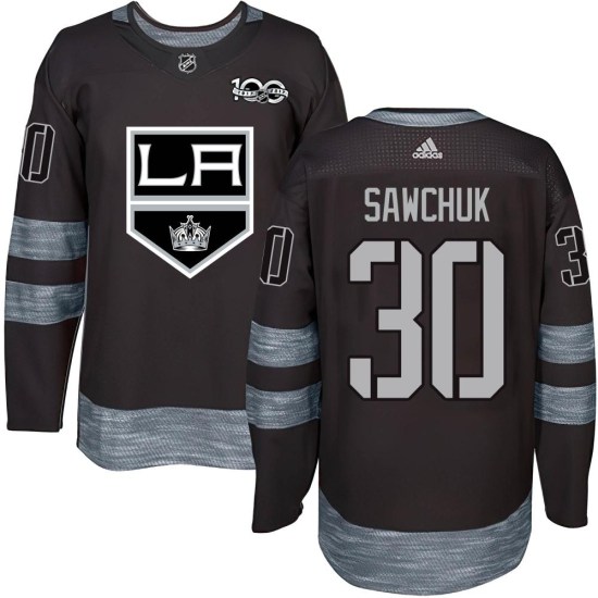 Terry Sawchuk Los Angeles Kings Youth Authentic 1917-2017 100th Anniversary Jersey - Black