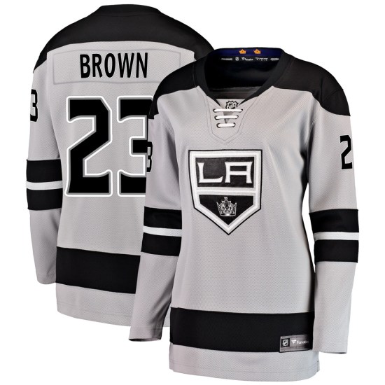 Dustin Brown Los Angeles Kings Women's Breakaway Gray Alternate Fanatics Branded Jersey - Brown