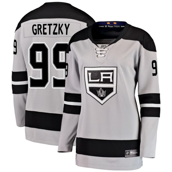 Wayne Gretzky Los Angeles Kings Women's Breakaway Alternate Fanatics Branded Jersey - Gray
