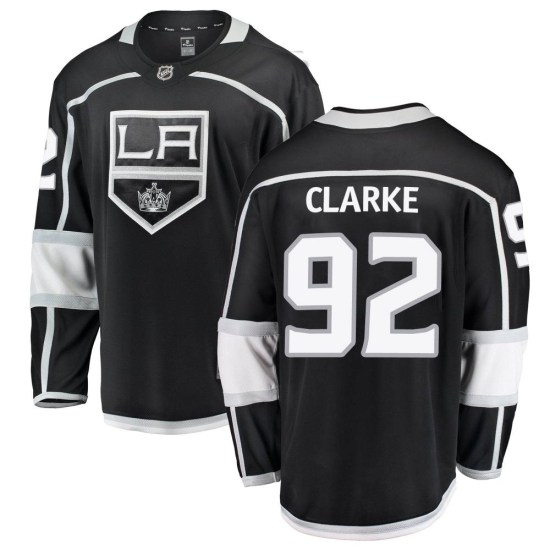 Brandt Clarke Los Angeles Kings Breakaway Home Fanatics Branded Jersey - Black