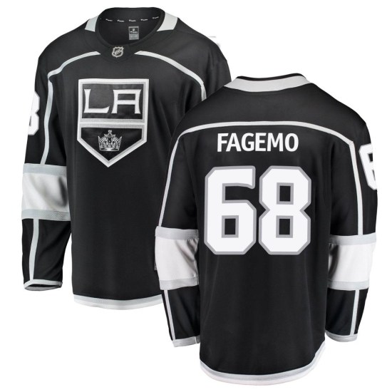 Samuel Fagemo Los Angeles Kings Breakaway Home Fanatics Branded Jersey - Black