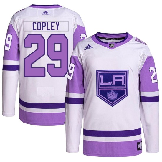 Pheonix Copley Los Angeles Kings Youth Authentic Hockey Fights Cancer Primegreen Adidas Jersey - White/Purple