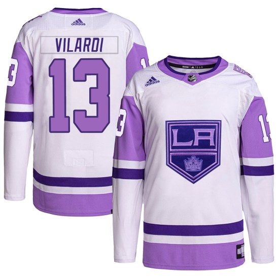 Gabriel Vilardi Los Angeles Kings Youth Authentic Hockey Fights Cancer Primegreen Adidas Jersey - White/Purple