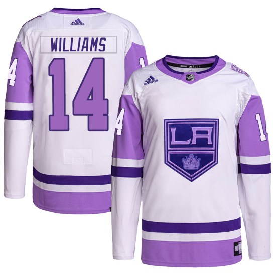 Justin Williams Los Angeles Kings Youth Authentic Hockey Fights Cancer Primegreen Adidas Jersey - White/Purple